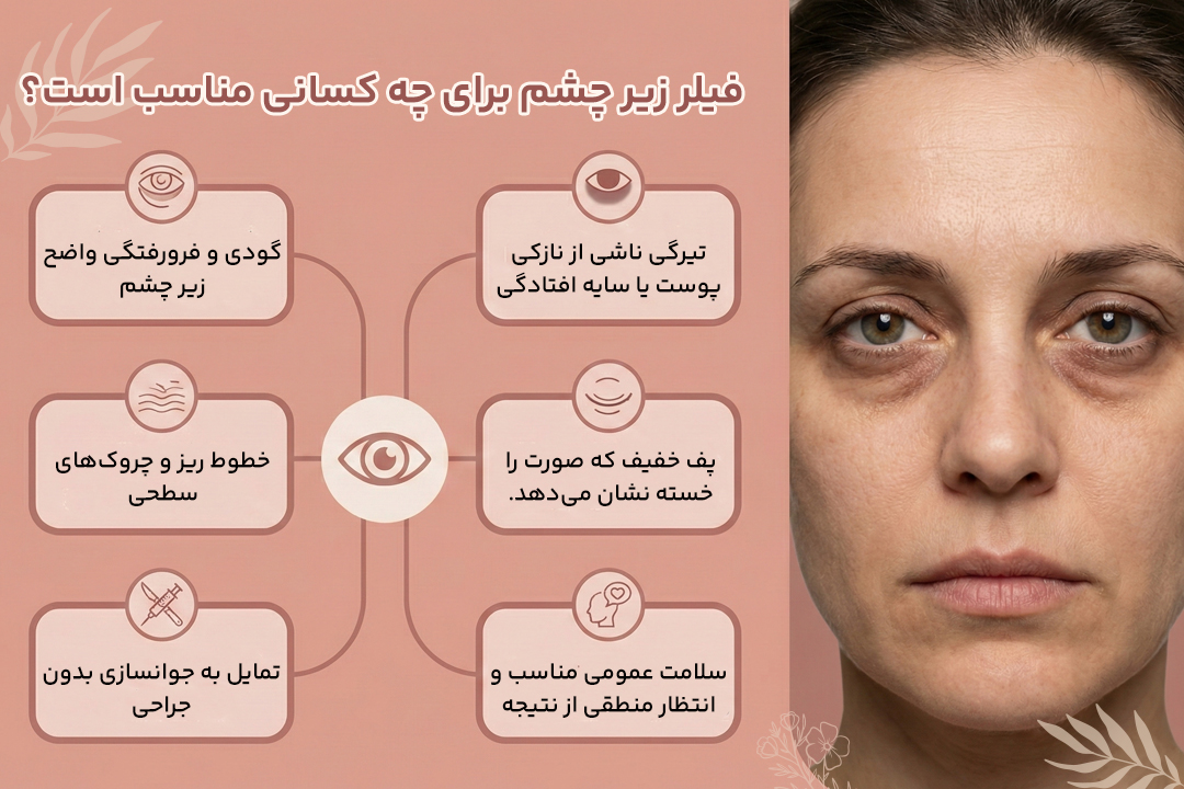 کلندیدای مناسب برای فیلر زیر چشم